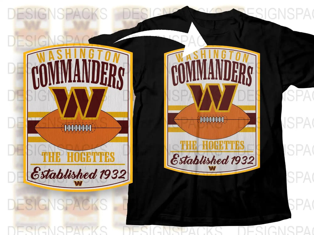 Washington Commanders Football T-Shirt, Vintage Style Graphic Tee, Sports Fan Apparel, Unisex Clothing