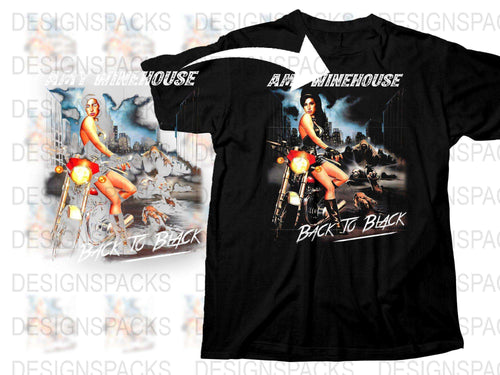 Vintage Amy Winehouse Graphic T-Shirt, Back to Black Album Art Tee, Retro Music Fan Apparel, Unique Gift Idea