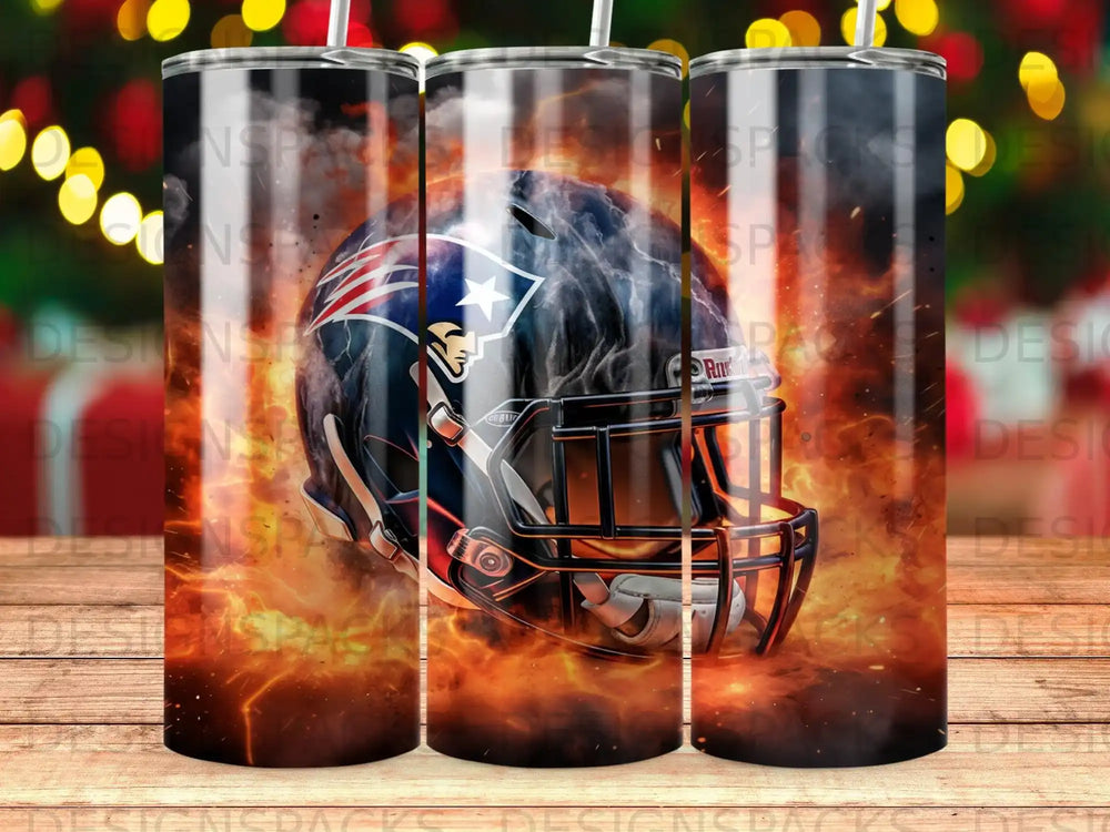 Diseño de Envoltura Digital para Vaso Termo "Raging Thunder Helmet"