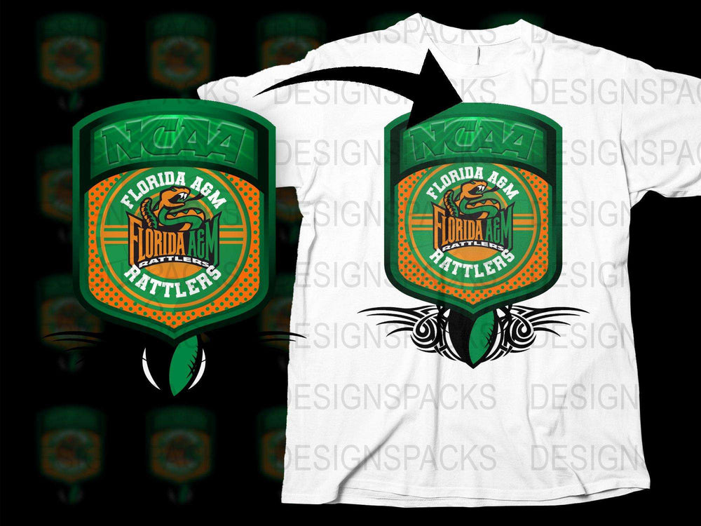 Florida AandM Rattlers NCAA Foam Finger T-Shirt, College Sports Fan Apparel, Unisex Graphic Tee