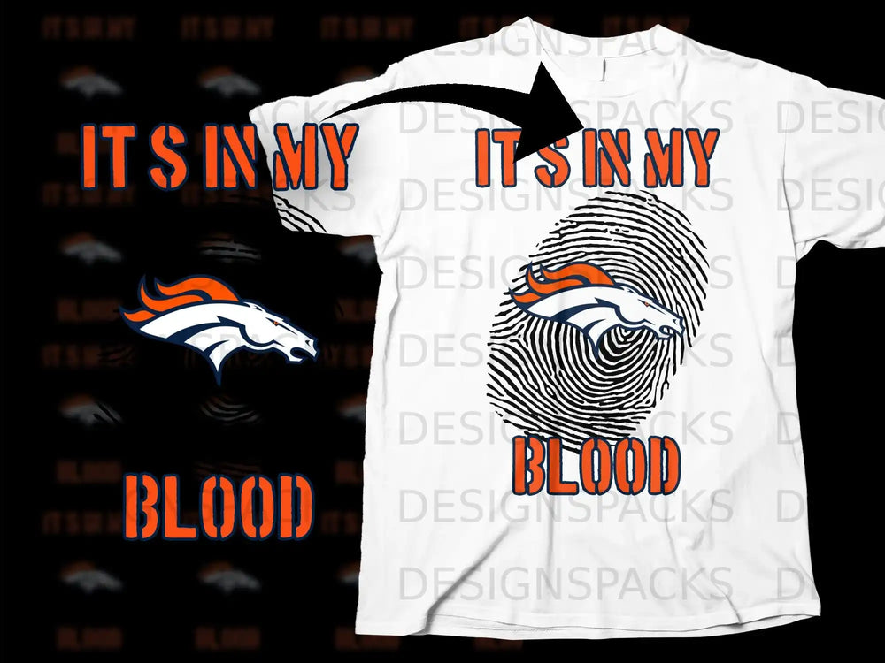 It's In My Blood Graphic Tee for Sports Fans