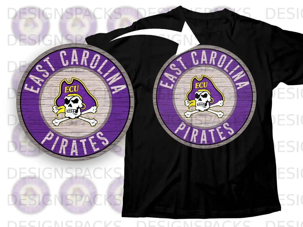 East Carolina Pirates ECU Skull Logo T-Shirt
