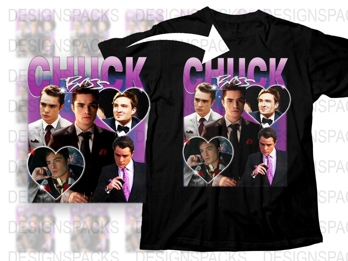 Chuck Bass Graphic T-Shirt, Gossip Girl Inspired Tee, Retro TV Show Shirt, Men's and Women's Sizes Available