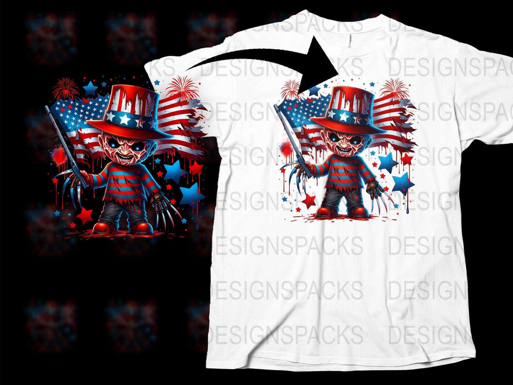 Patriotic Skeleton T-Shirt, Uncle Sam Hat, Fireworks, USA Flag, Festival Wear, 4th of July Outfit, Unique Graphic Tee, Men Women Sizes