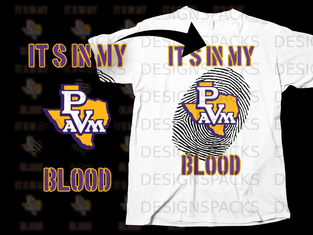 Its In My Blood PVAM Texas Pride Shirt