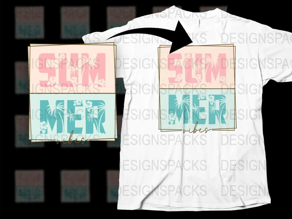 Tropical Beach T-Shirt, Pink and Teal Graphic Tee, Summer Fashion, Casual Wear, Unisex Shirt Design, Gift Idea