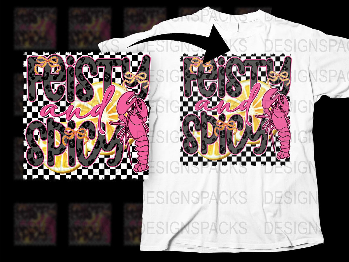 Festive and Spooky T-Shirt, Pink Skeleton Hand, Checkerboard Pattern, Halloween Party Wear