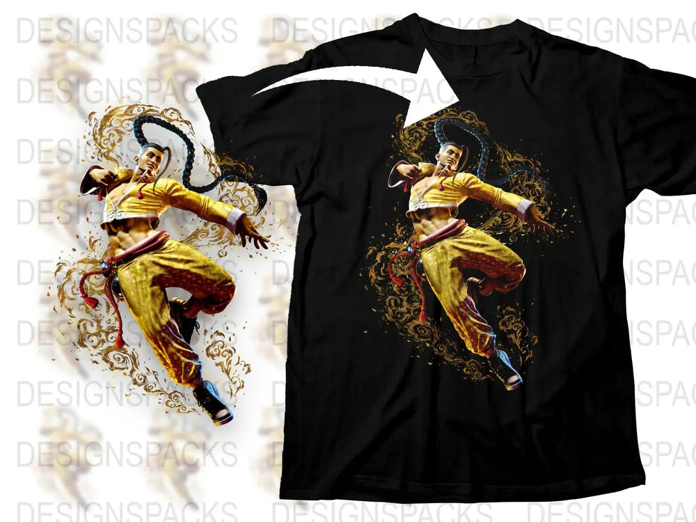 Vintage Martial Arts T-Shirt Bruce Lee Graphic Tee Kung Fu Legend Shirt Casual Streetwear Urban Fashion Men's Clothing Gift Idea