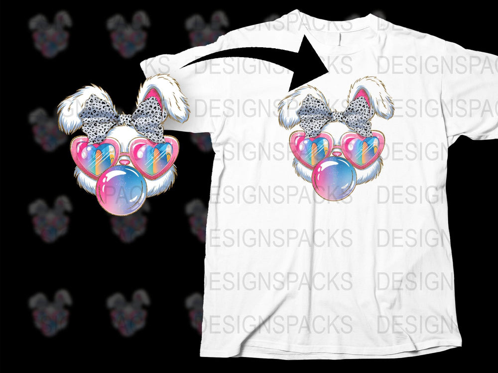 Unisex White T-Shirt with Colorful Heart Paw Print Design, Casual Graphic Tee