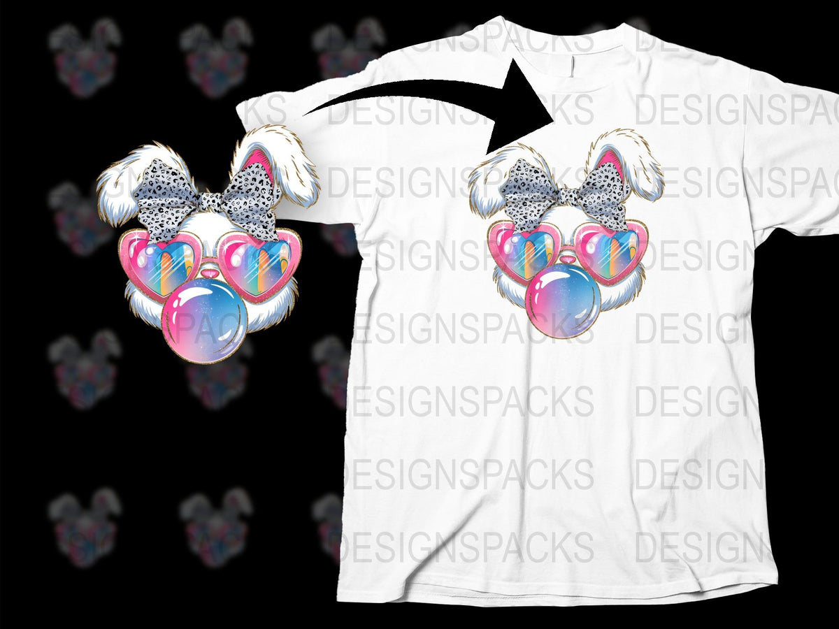 Unisex White T-Shirt with Colorful Heart Paw Print Design, Casual Graphic Tee