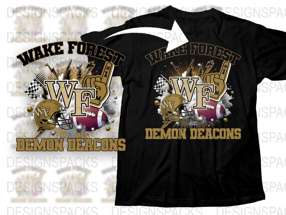 Wake Forest Demon Deacons T-Shirt, College Football Graphic Tee, Sports Apparel, Fan Gift