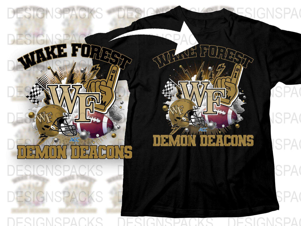 Wake Forest Demon Deacons T-Shirt, College Football Graphic Tee, Sports Apparel, Fan Gift