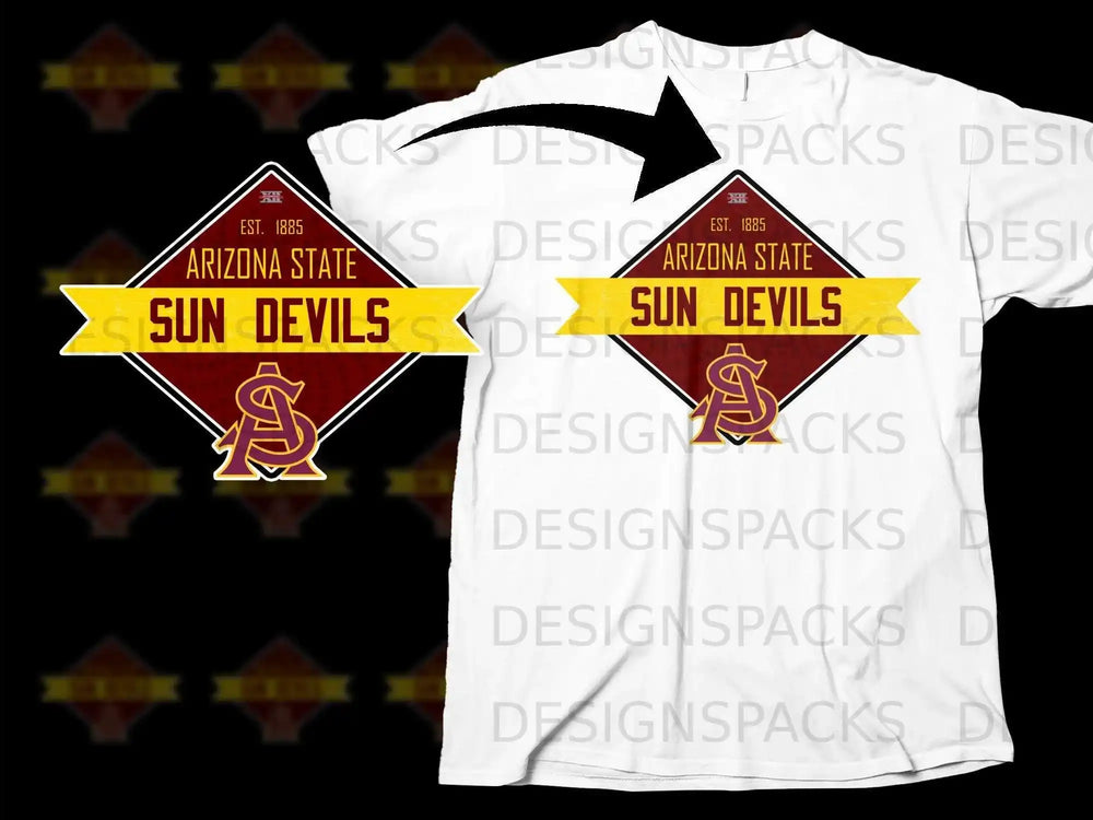 Arizona State Sun Devils Vintage Style T-Shirt