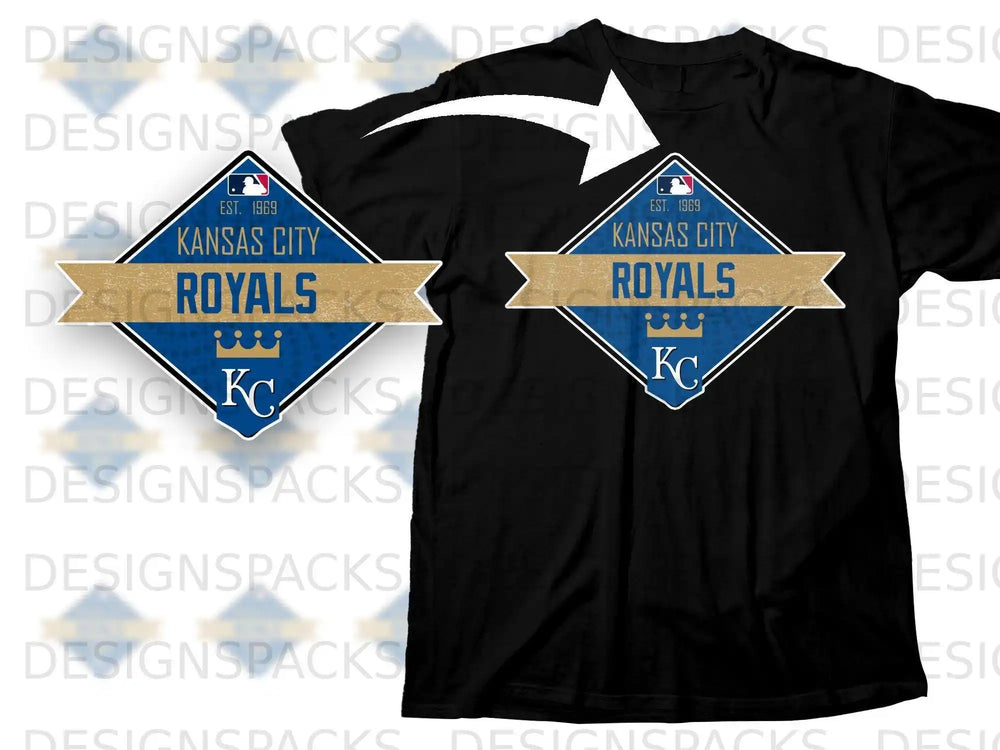 Kansas City Royals Est 1969 KC Baseball T-shirt