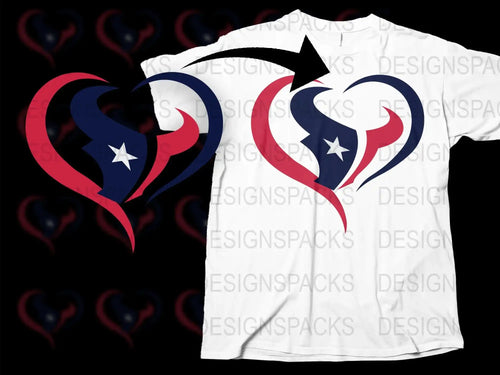 Patriotic Heart T-Shirt with Star Design, American Flag Colors, Unisex Casual Tee