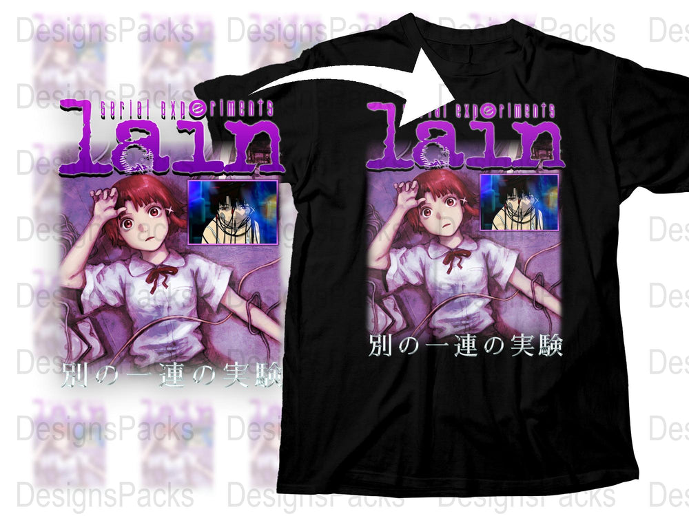 Anime Graphic T-Shirt, Vintage Style Cotton Tee, Japanese Text, Streetwear Fashion, Unisex Manga Shirt