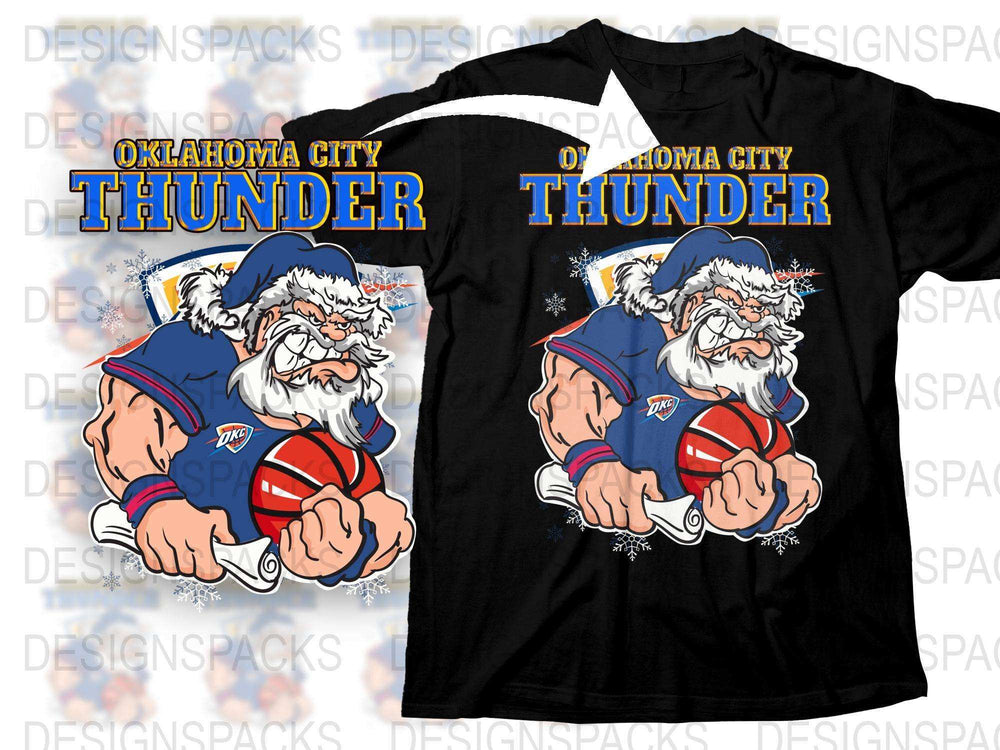 Oklahoma City Thunder Mascot T-Shirt, Basketball Fan Gear, Sports Apparel, Unisex Adult Clothing, Gift for Fans