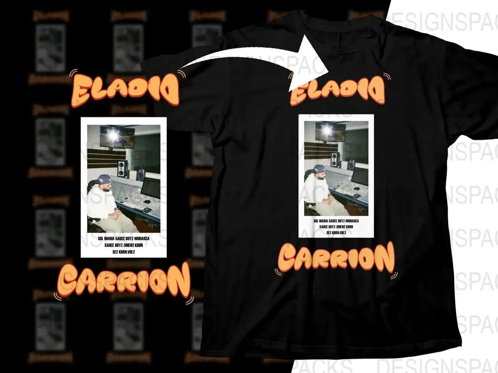 ELADIO CARRION Music Artist Streetwear Png Digital Download