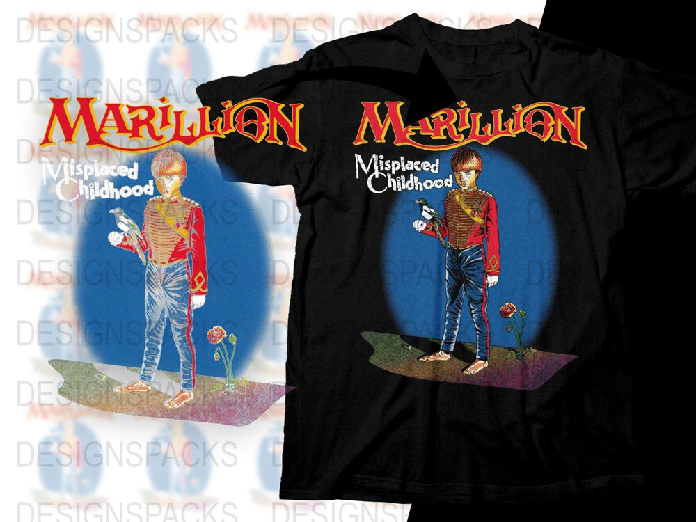 Electric Marillion Scripted Art Design Men's Png Digital Download