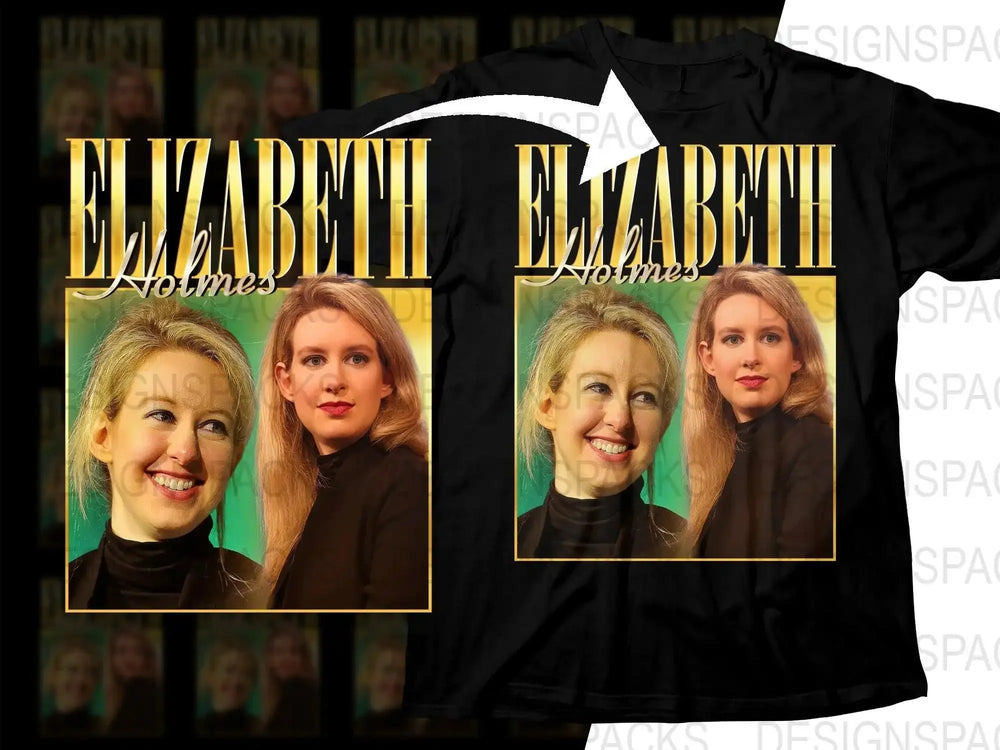 Elizabeth Holmes Themed Art Bootleg Png Digital Download