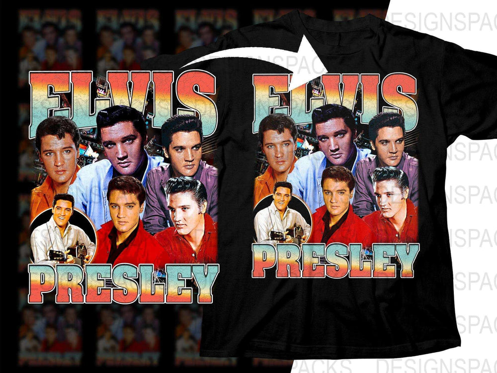 Elvis Presley Bootleg Retro Music Bootleg Png Digital Download