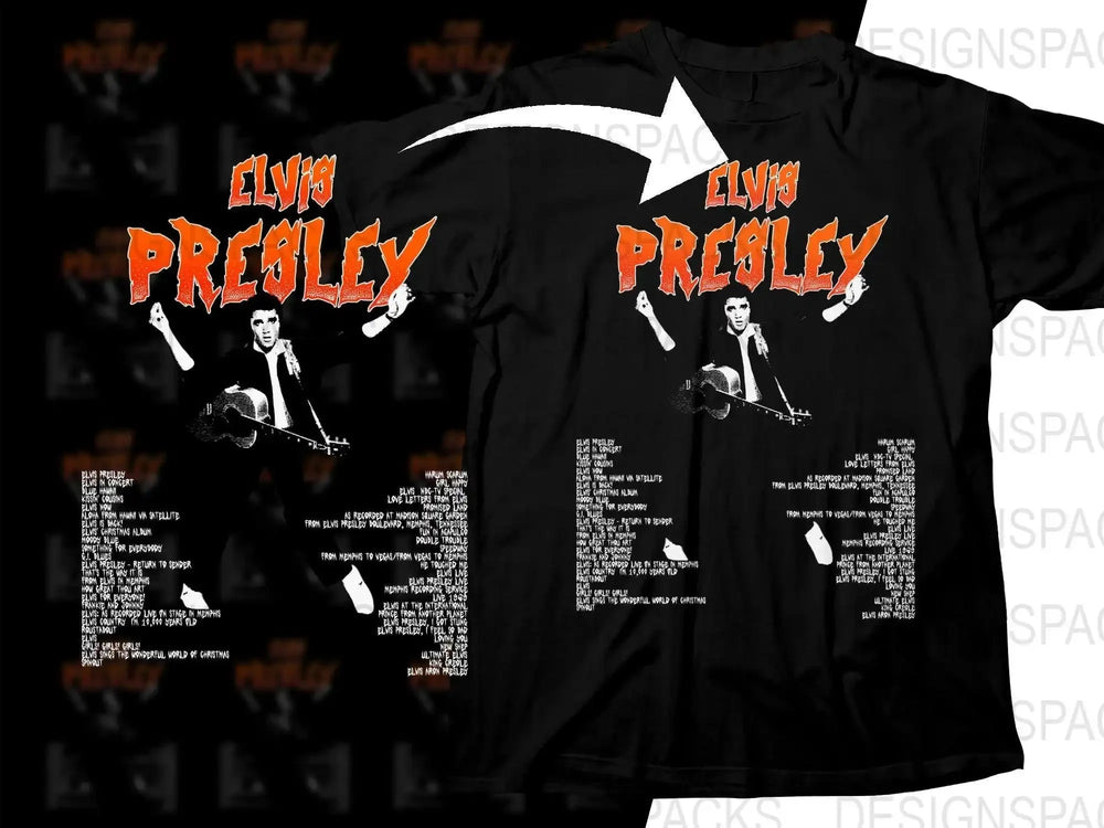ELVIS PRESLEY Music Artist Streetwear Png Digital Download