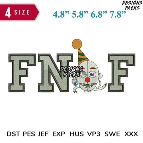 FNAF Embroidery Design 4.8