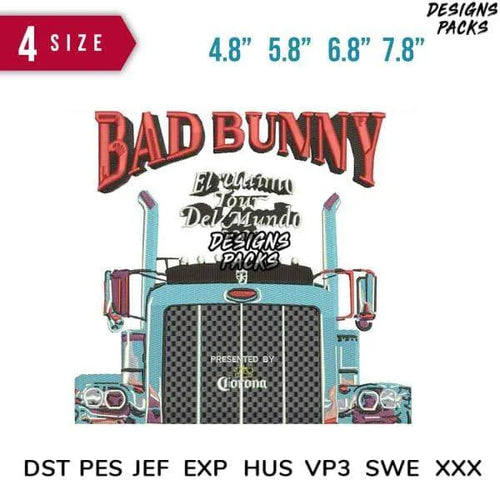 Bad bunny el ultimo Embroidery Design 4.8