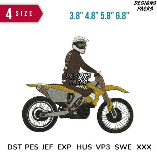 Rider Embroidery Design 3.8