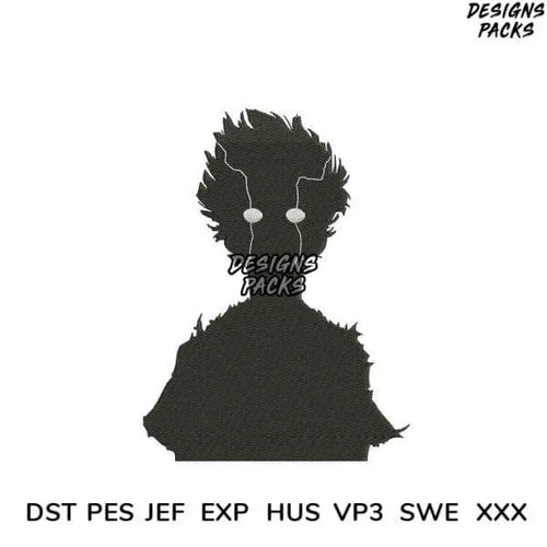 Shigeo Black Embroidery Design 3.8