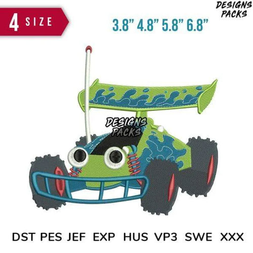 Car Buzz Woodie Embroidery Design 3.8