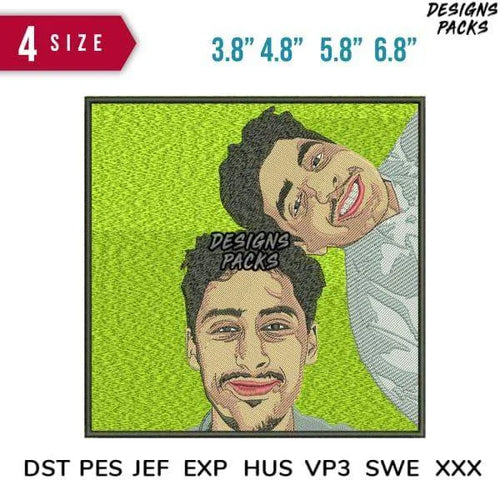 2face at Grass Embroidery Design 3.8