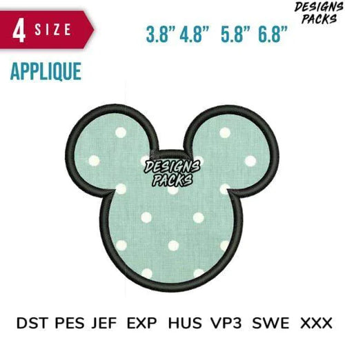 Cartoon Applique Embroidery Design 3.8