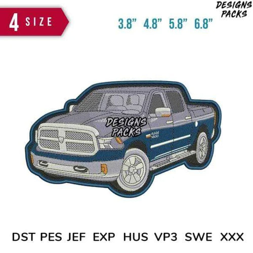 Car Triton Embroidery Design 3.8