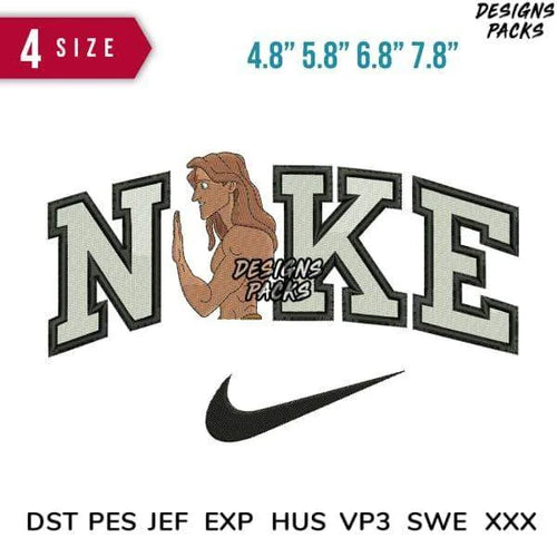 Swoosh Tarzan Embroidery Design 4.8