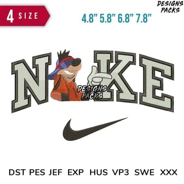Swoosh max Embroidery Design 4.8" 5.8" 6.8" 7.8"