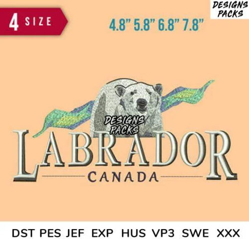Labrador Embroidery Design 4.8