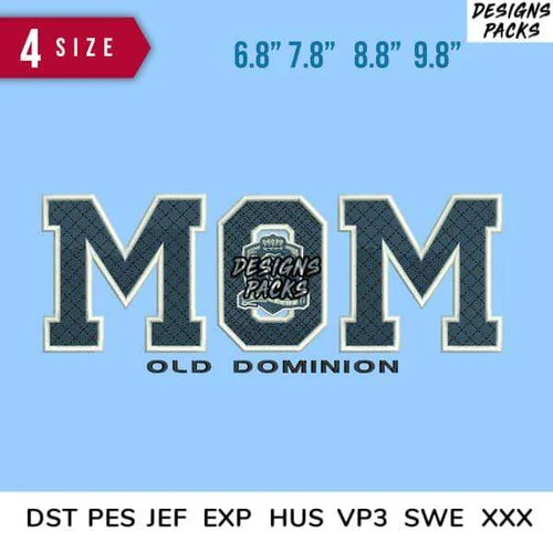 Mom Monarch Embroidery Design 6.8