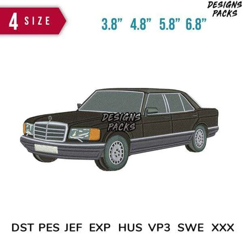 Mercedez Car Embroidery Design 3.8