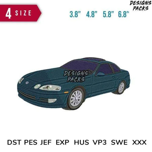 Car A Embroidery Design 3.8