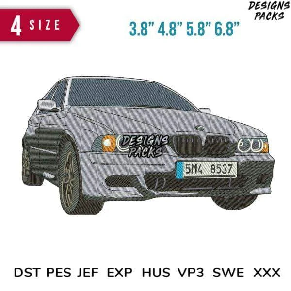 BMW German Car Embroidery Design Multi Sizes