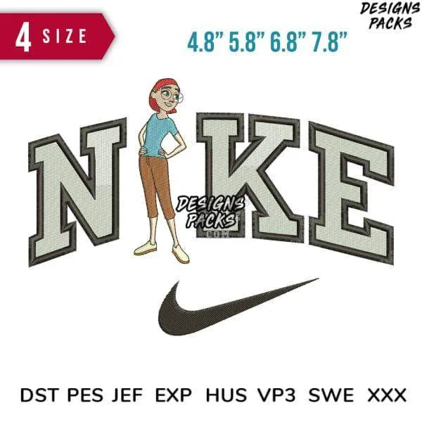 Swoosh Sport Brand Linda Rio Cartoon Bird Embroidery Design