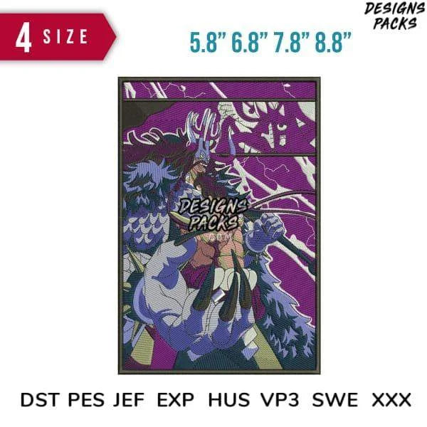 Kaido One Piece Panel Embroidery Design