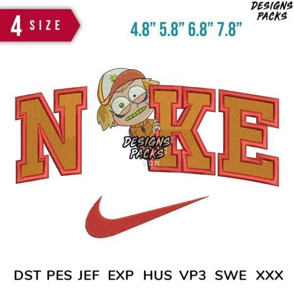 Swoosh Sport Brand Perchita DonRamon Cartoon Embroidery Design