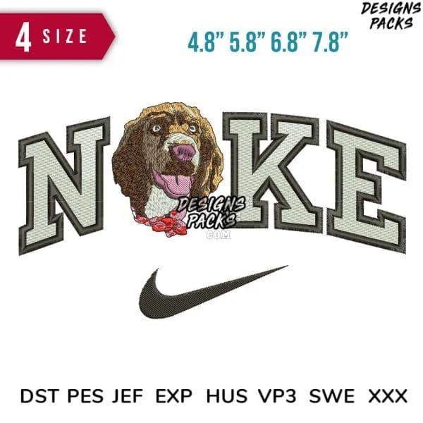 Swoosh Sport Brand Dog Tape Embroidery Design