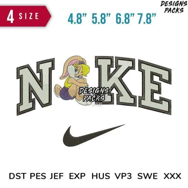 Swoosh Sport Brand Lola Bunny Cartton Embroidery Design