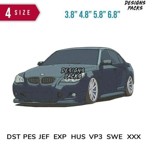 BMW Car B Embroidery Design 3.8