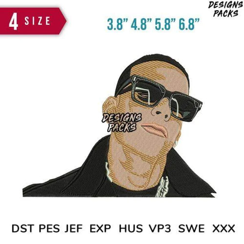 daddy yankee Embroidery Design 3.8