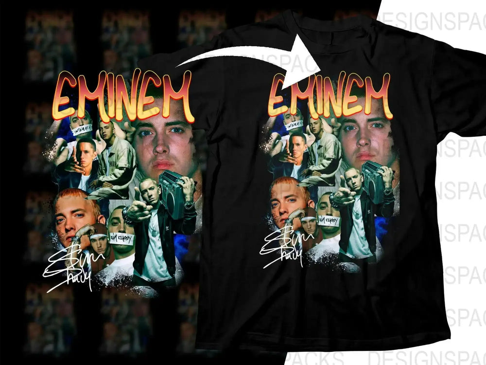 Eminem Collage Graphic Design Fan Art Png Digital Download