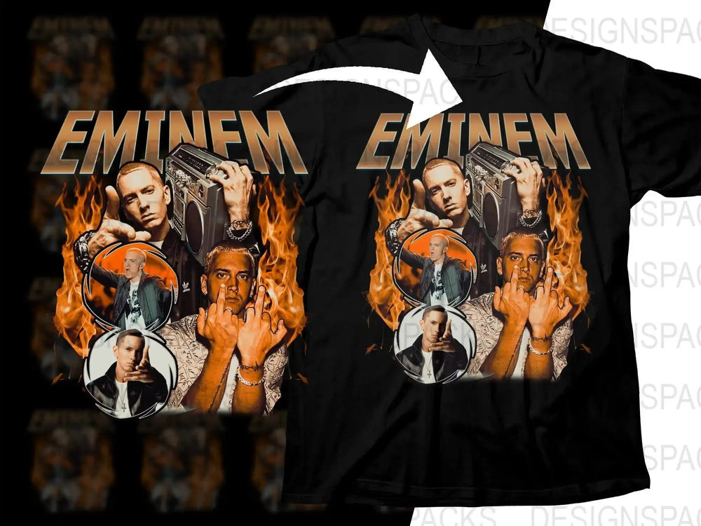 Eminem Inspired Music Bootleg Graphic Art Png Digital Download